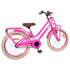 vidaXL Kinderfahrrad 20 Zoll für 6-11 Jahre alt Dunkelrosa