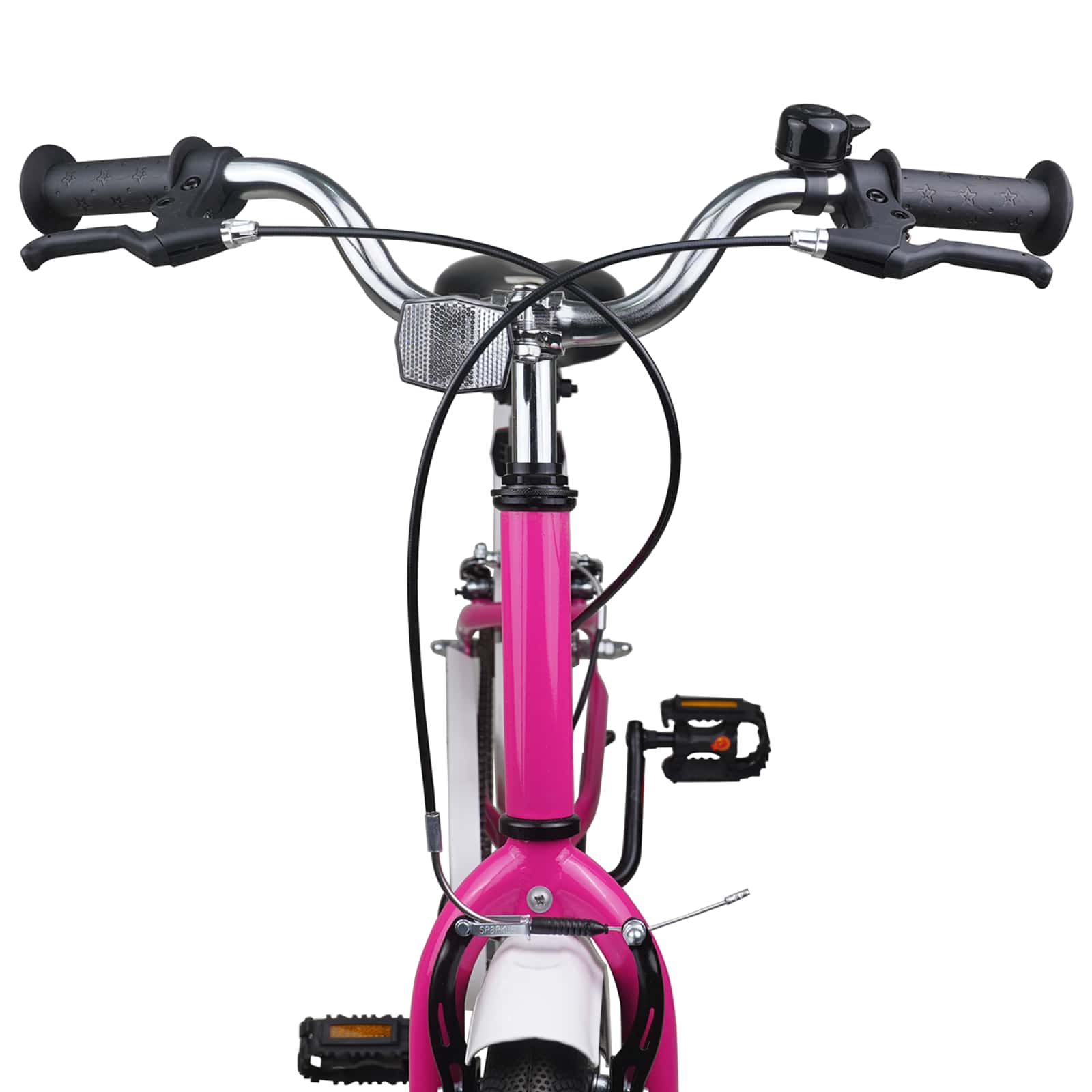 vidaXL Kinderfahrrad 24 Zoll für 8-12 Jahre alt Pink Weiß