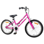 vidaXL Kinderfahrrad 24 Zoll für 8-12 Jahre alt Pink Weiß