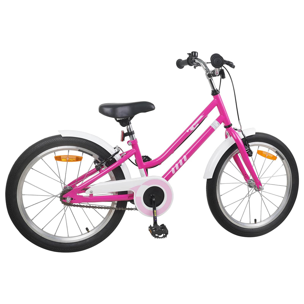 vidaXL Kinderfahrrad 24 Zoll für 8-12 Jahre alt Pink Weiß