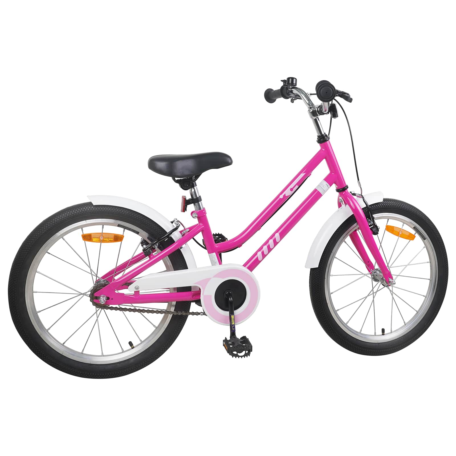 vidaXL Kinderfahrrad 24 Zoll für 8-12 Jahre alt Pink Weiß