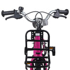 vidaXL Kinderfahrrad 14 Zoll für 3-5 Jahre alt Rosa und Schwarz