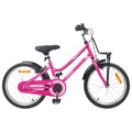 vidaXL Kinderfahrrad 18 Zoll für 5-7 Jahre alt Rosa und Schwarz