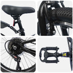 vidaXL Kinderfahrrad 20 Zoll 6-Speed für 6-11 Jahre alt Schwarz