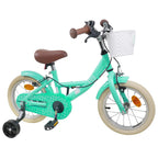 vidaXL Kinderfahrrad 14 Zoll für 3-5 Jahre alt Meergrün