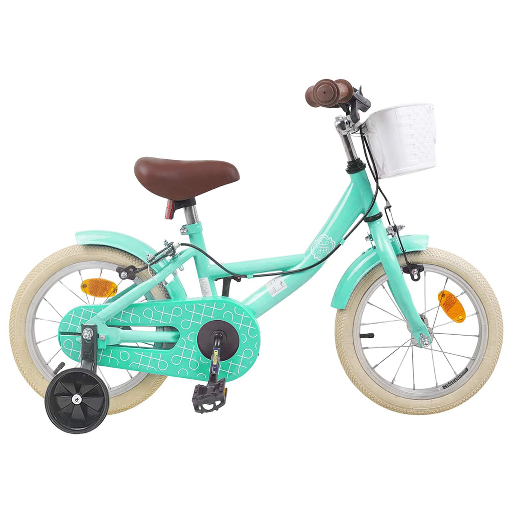vidaXL Kinderfahrrad 16 Zoll für 4-6 Jahre alt Meergrün