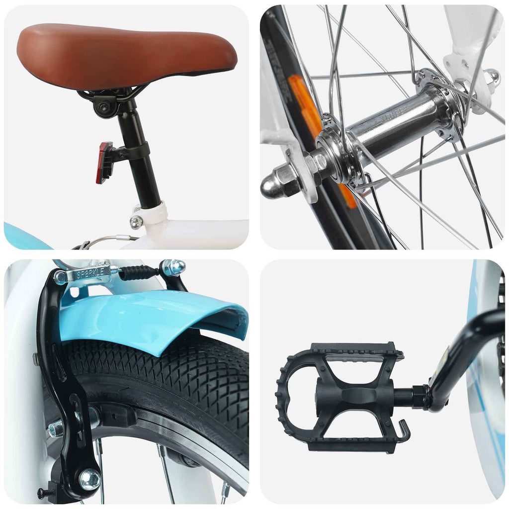 vidaXL Kinderfahrrad 24 Zoll für 8-12 Jahre alt Himmelblau