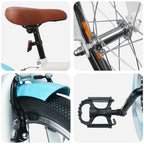 vidaXL Kinderfahrrad 24 Zoll für 8-12 Jahre alt Himmelblau