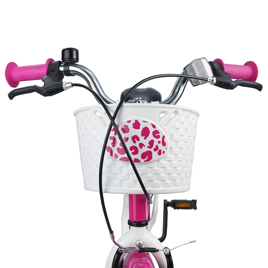 vidaXL Kinderfahrrad Mit Stützrädern 18 Zoll für 5-7 Jahre alt Rosa