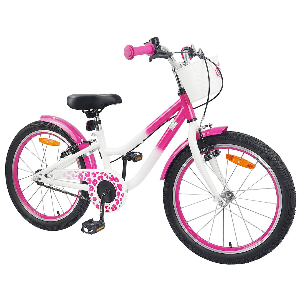 vidaXL Kinderfahrrad Mit Stützrädern 18 Zoll für 5-7 Jahre alt Rosa