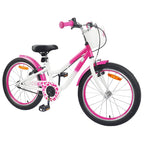 vidaXL Kinderfahrrad Mit Stützrädern 18 Zoll für 5-7 Jahre alt Rosa