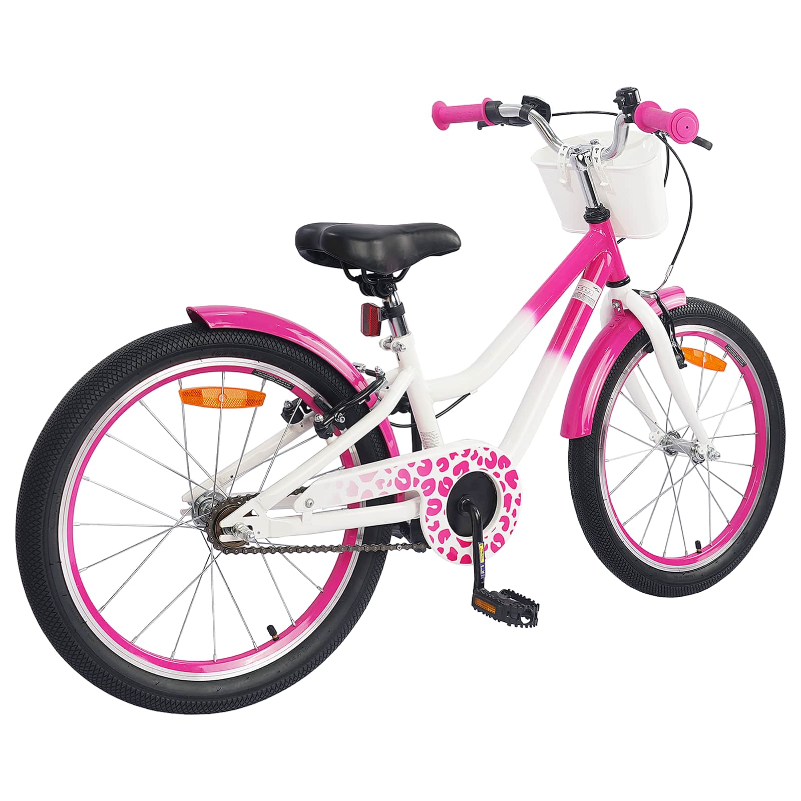 vidaXL Kinderfahrrad Mit Stützrädern 18 Zoll für 5-7 Jahre alt Rosa