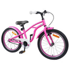 vidaXL Kinderfahrrad 22 Zoll für 7-12 Jahre alt Dunkelrosa