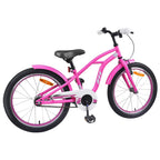 vidaXL Kinderfahrrad 22 Zoll für 7-12 Jahre alt Dunkelrosa