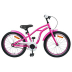 vidaXL Kinderfahrrad 22 Zoll für 7-12 Jahre alt Dunkelrosa