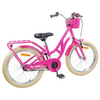 vidaXL Kinderfahrrad 24 Zoll für 8-12 Jahre alt Dunkelrosa