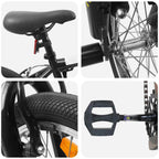 vidaXL BMX Rad 20 Zoll für über 9 Jahre alt Schwarz