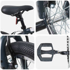vidaXL BMX Rad 16 Zoll für 5-8 Jahre alt Dunkelgrau
