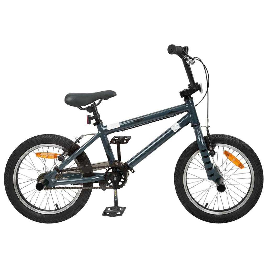 vidaXL BMX Rad 16 Zoll für 5-8 Jahre alt Dunkelgrau