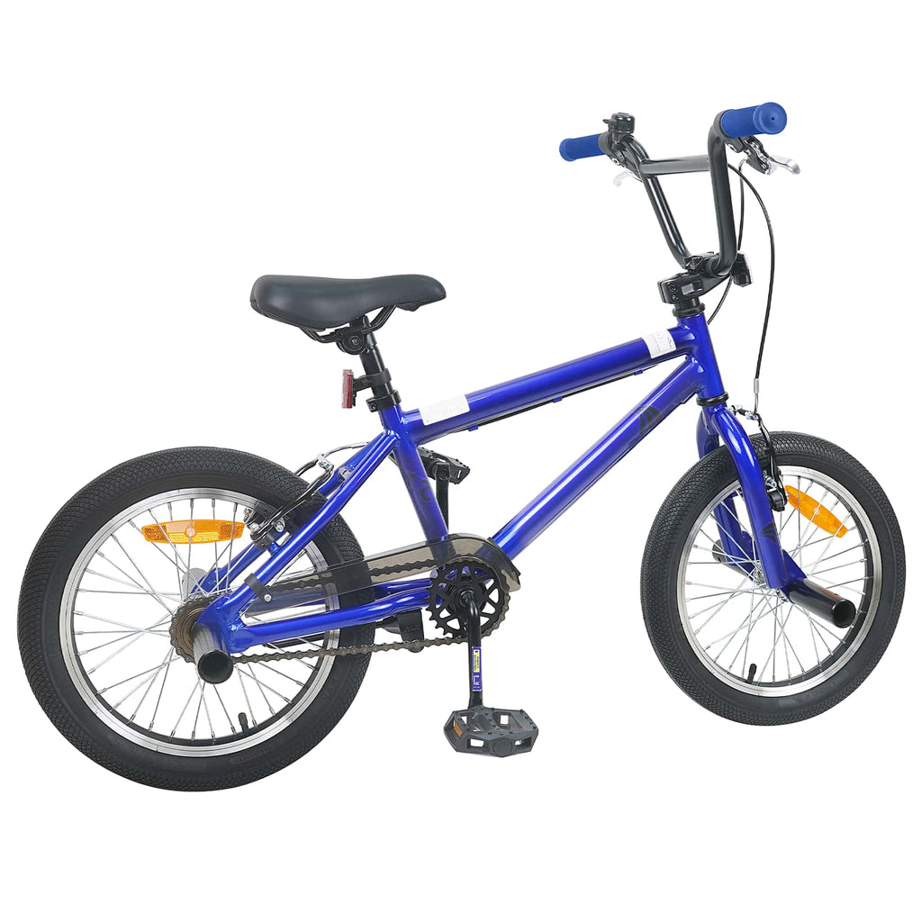 vidaXL BMX Rad 18 Zoll für 7-10 Jahre alt Dunkelblau