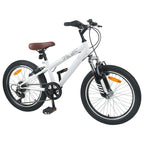 vidaXL Mountainbike 20 Zoll 6-Geschwindigkeit für 5-8 Jahre alt Weiß