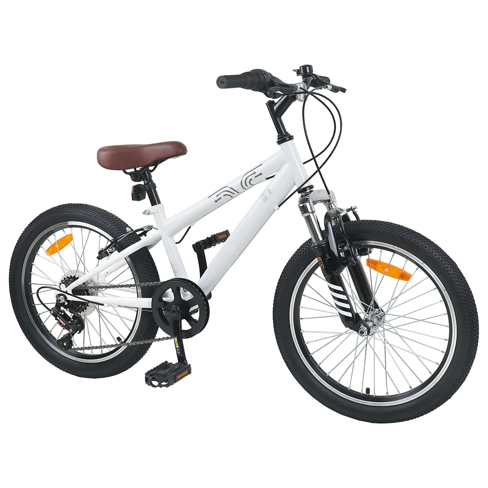 vidaXL Mountainbike 20 Zoll 6-Geschwindigkeit für 5-8 Jahre alt Weiß