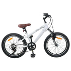 vidaXL Mountainbike 24 Zoll 6-Geschwindigkeit für 8-12 Jahre alt Weiß