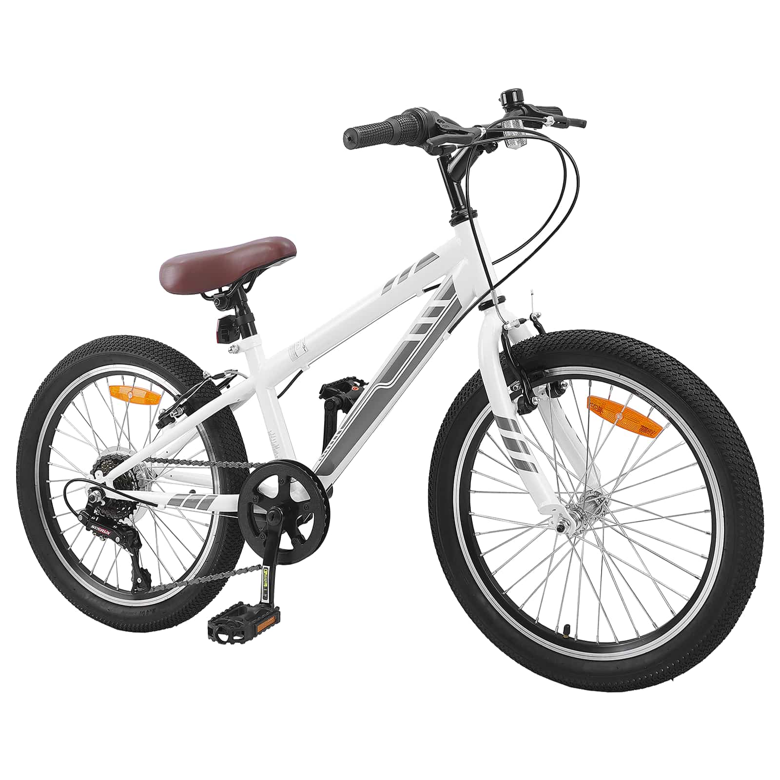 vidaXL Mountainbike 20 Zoll 6-Speed für 5-8 Jahre alt Weiß