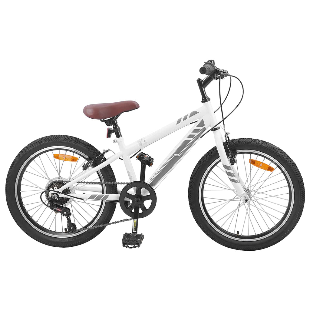 vidaXL Mountainbike 24 Zoll 6-Speed für 8-12 Jahre alt Weiß