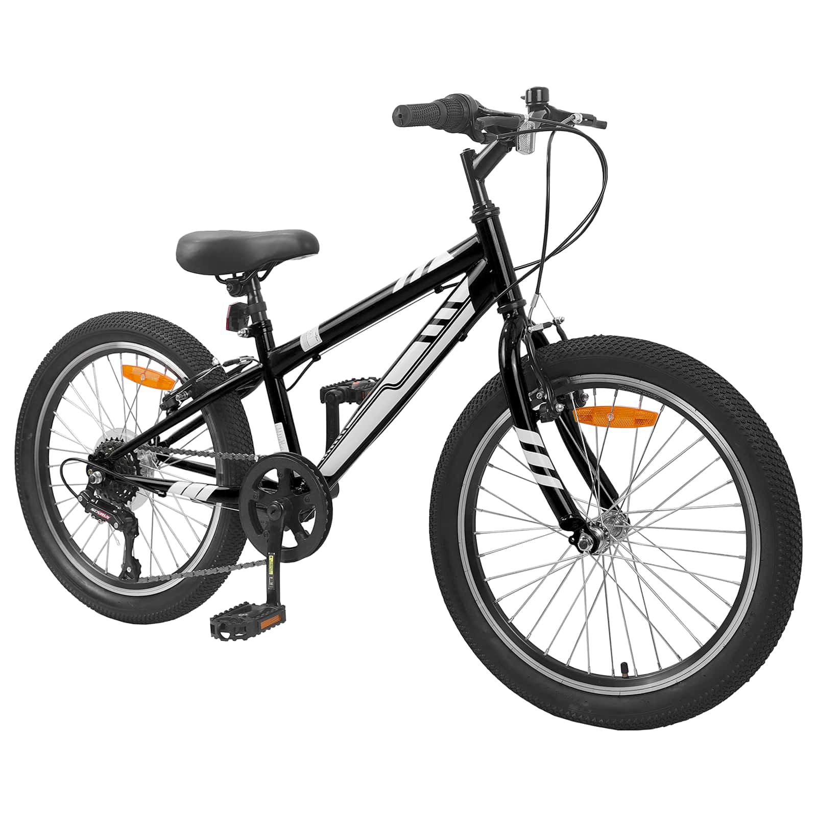 vidaXL Mountainbike 24 Zoll 6-Speed für 8-12 Jahre Schwarz