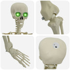 vidaXL Halloween Skelett Weiß 155 x 38,5 cm Polypropylen