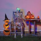 vidaXL Halloween Skelett Weiß 155 x 38,5 cm Polypropylen