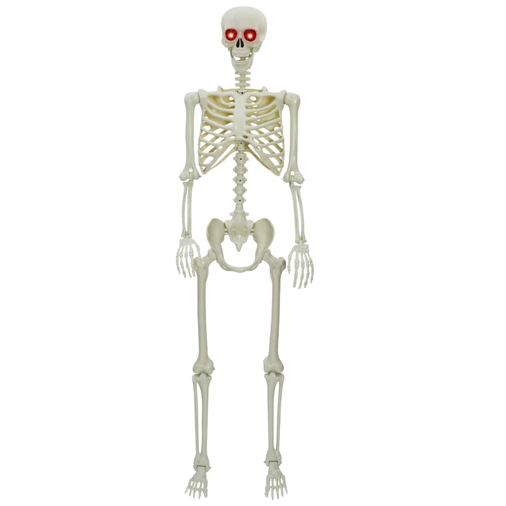 vidaXL Halloween Skelett Weiß 155 x 38,5 cm Polypropylen