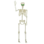 vidaXL Halloween Skelett Weiß 155 x 38,5 cm Polypropylen