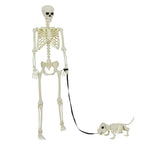 vidaXL Halloween Dekoskelett 2 pcs Weiß Polypropylen