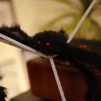 vidaXL Halloween-Spinnendekoration mit Netzen 4 pcs Schwarz und Weiß