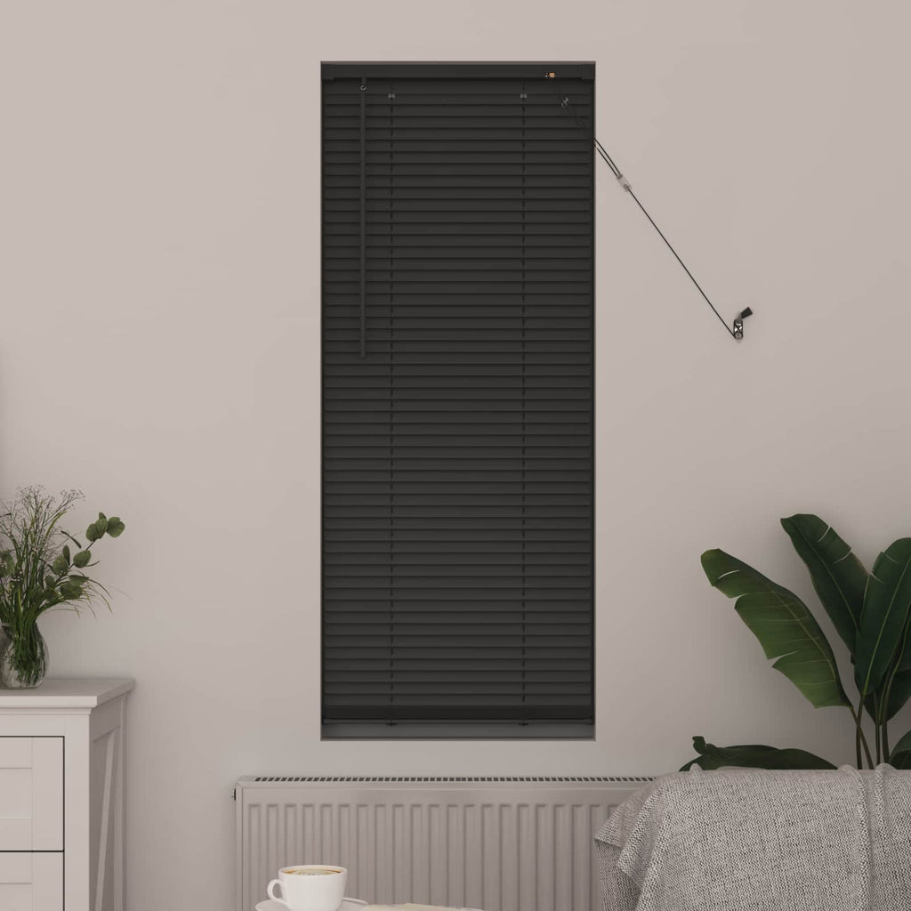 vidaXL Jalousie Silber Grau 150 x 40 cm 25 mm PVC