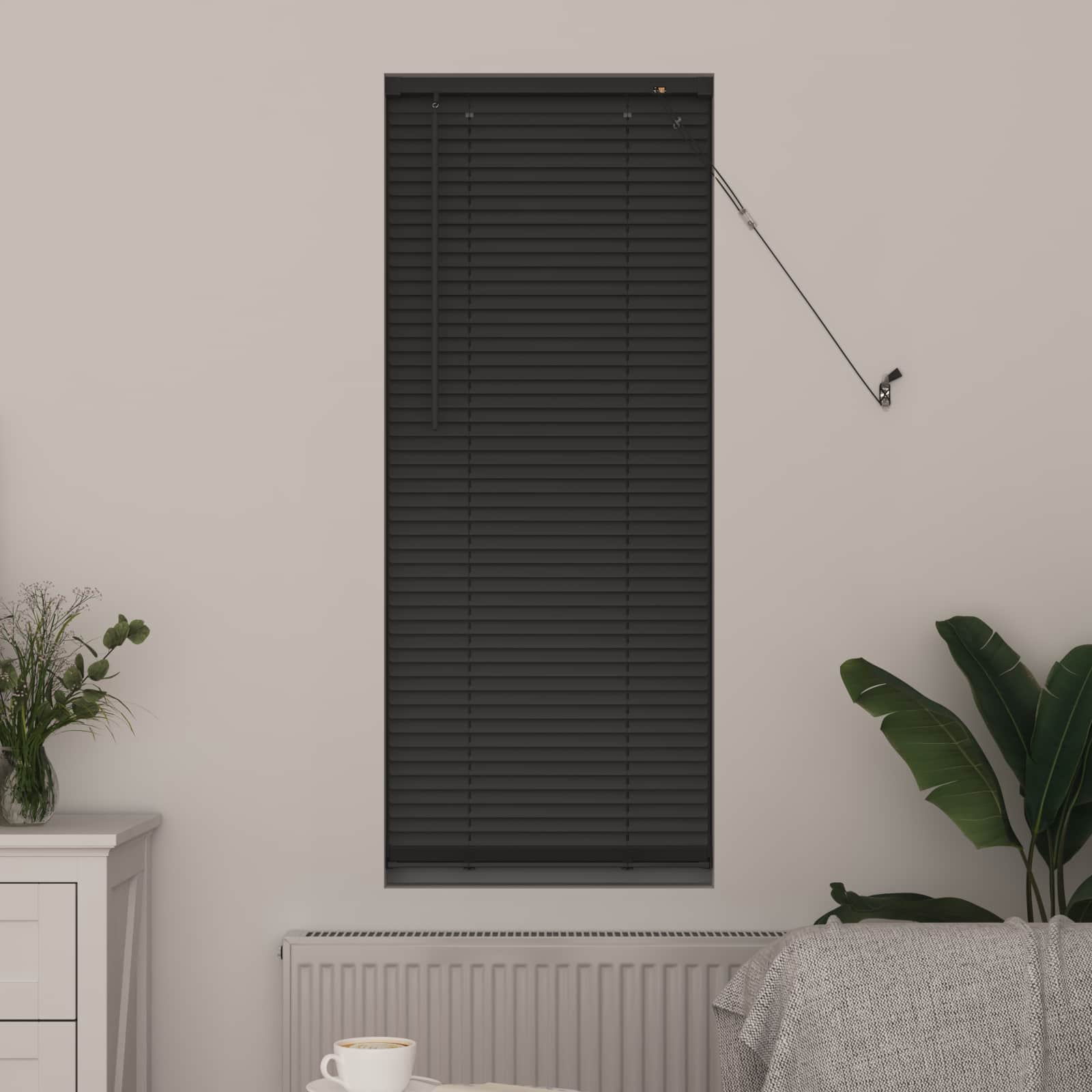 vidaXL Jalousie Silber Grau 150 x 40 cm 25 mm PVC