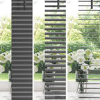 vidaXL Jalousie Silber Grau 150 x 40 cm 25 mm PVC