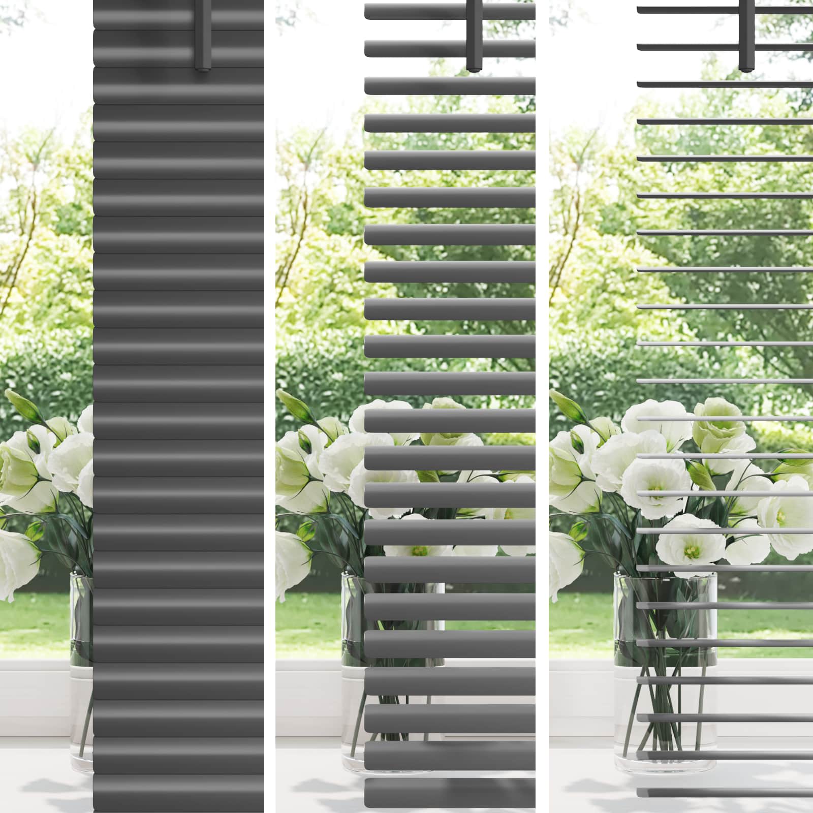 vidaXL Jalousie Silber Grau 150 x 40 cm 25 mm PVC