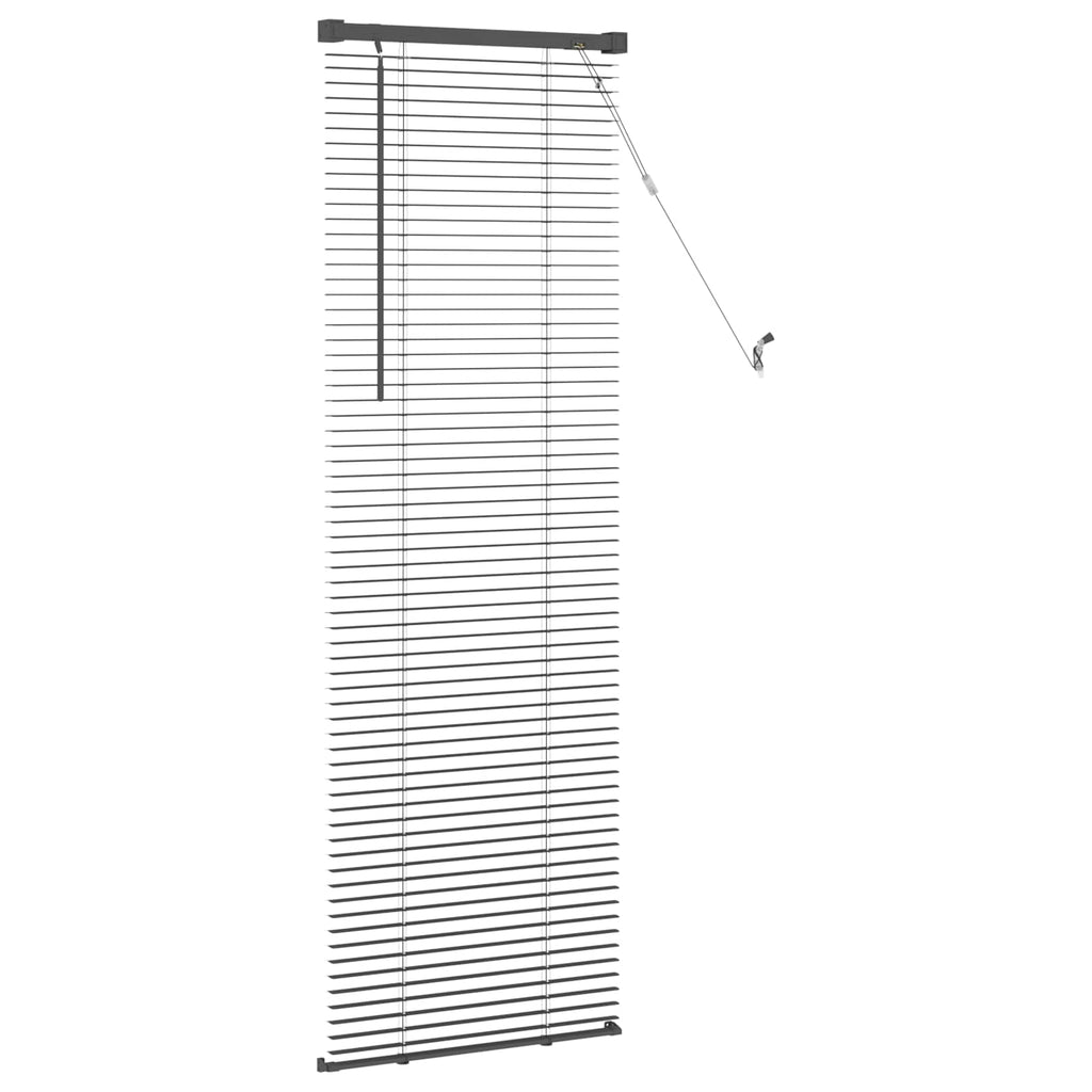 vidaXL Jalousie Silber Grau 150 x 40 cm 25 mm PVC
