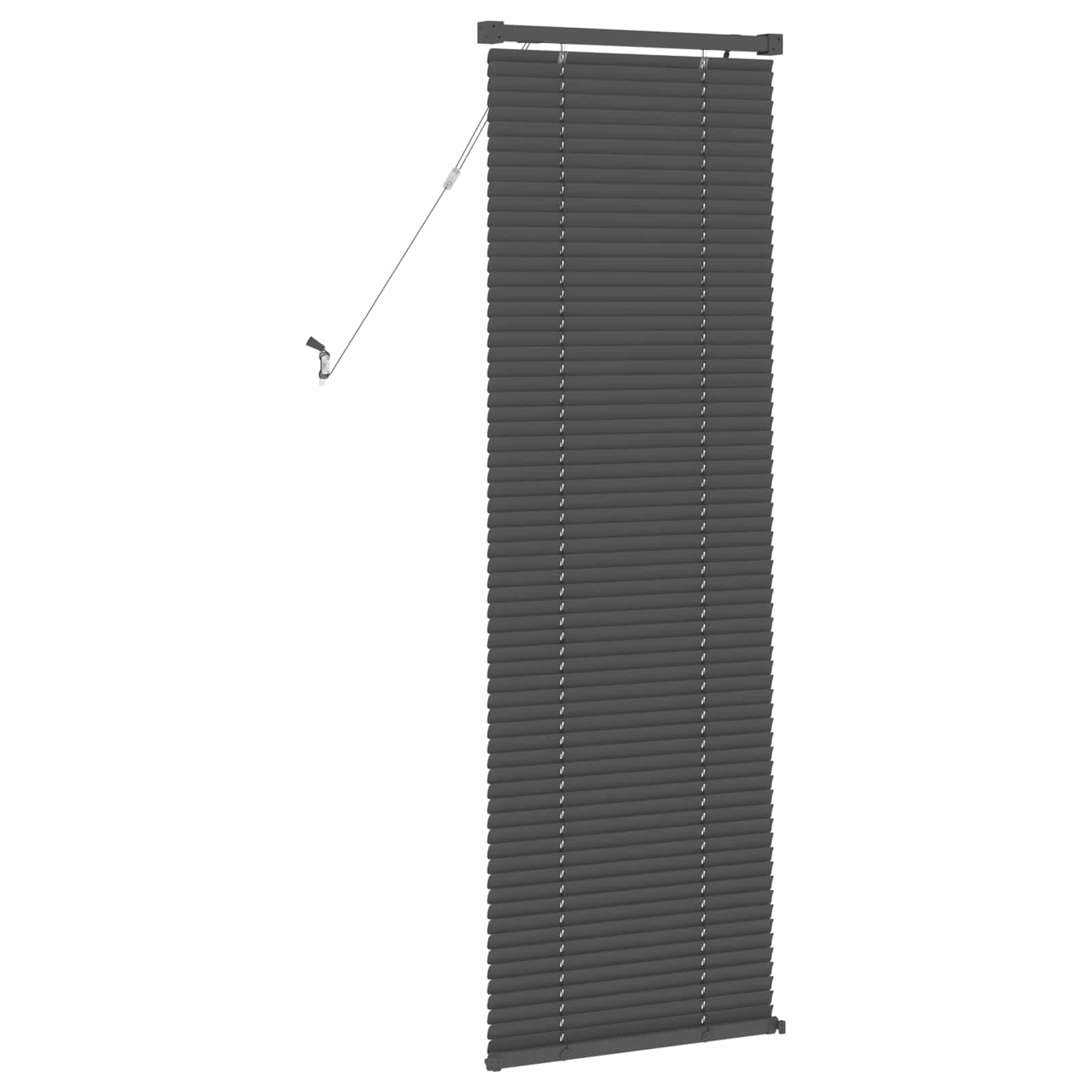 vidaXL Jalousie Silber Grau 150 x 40 cm 25 mm PVC