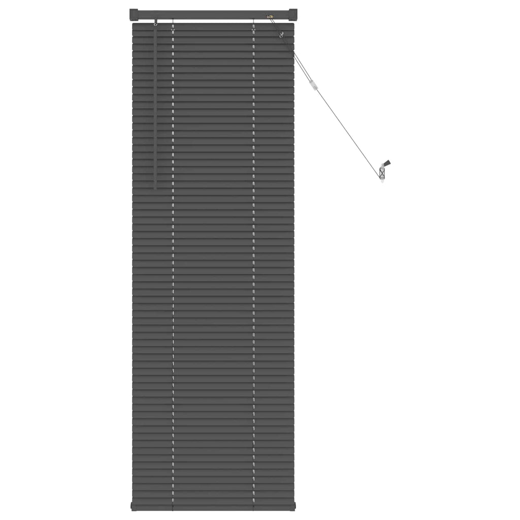 vidaXL Jalousie Silber Grau 150 x 40 cm 25 mm PVC