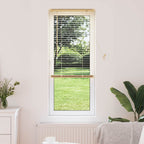 vidaXL Jalousie Hellbraun mit Muster 150 x 40 cm 25 mm PVC