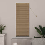 vidaXL Jalousie Hellbraun mit Muster 150 x 40 cm 25 mm PVC