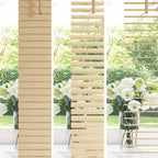 vidaXL Jalousie Hellbraun mit Muster 150 x 40 cm 25 mm PVC