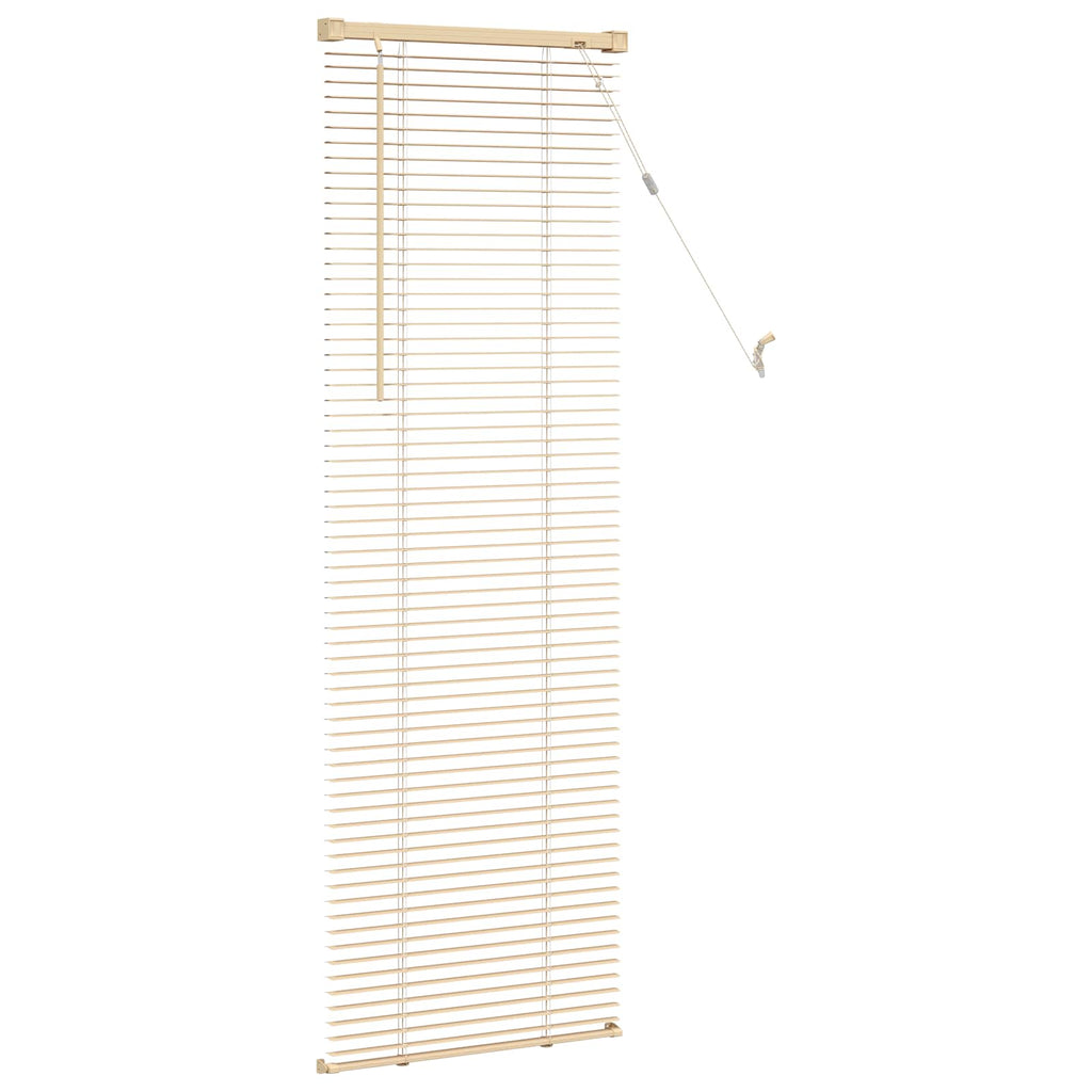 vidaXL Jalousie Hellbraun mit Muster 150 x 40 cm 25 mm PVC