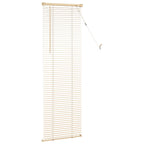 vidaXL Jalousie Hellbraun mit Muster 150 x 40 cm 25 mm PVC