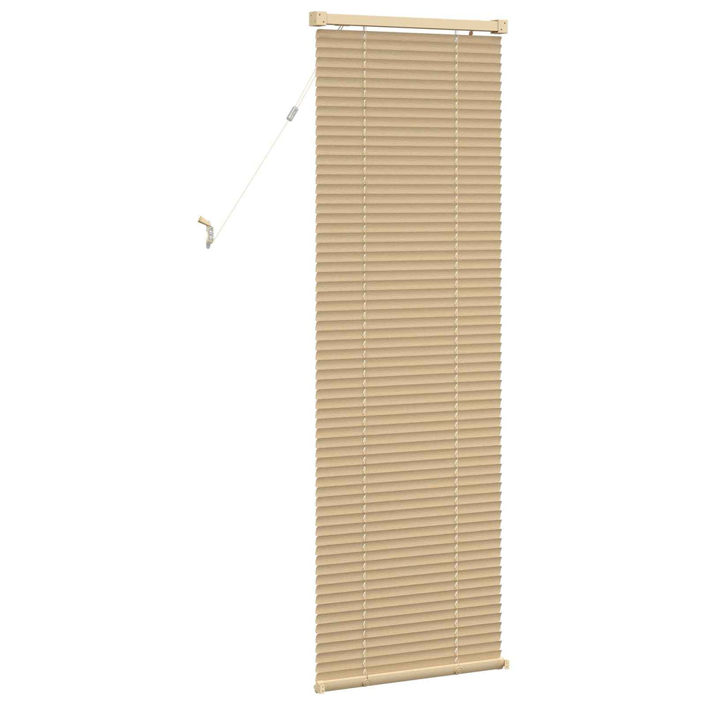 vidaXL Jalousie Hellbraun mit Muster 150 x 40 cm 25 mm PVC