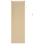 vidaXL Jalousie Hellbraun mit Muster 150 x 40 cm 25 mm PVC